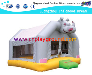 High Quality Outdoor White Inflatable House Castle For Amusement Park