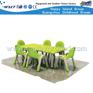 School Children Plastic Rectangle Table Furniture (M11-07605)