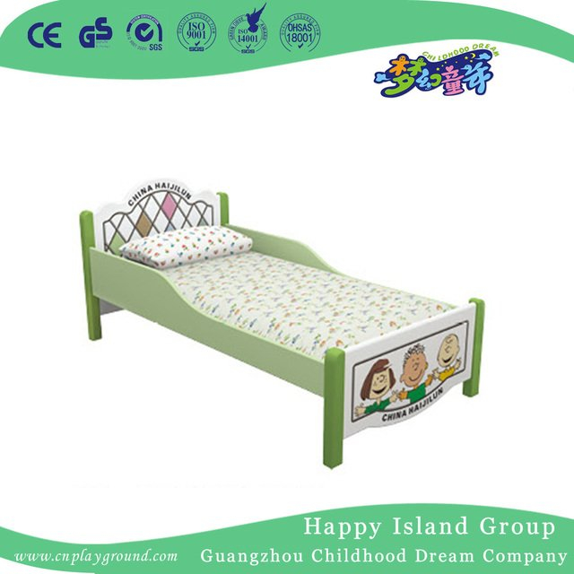 Cartoon Car Model Solid Wood School Bed with Mickey Mouse (HG-6306)