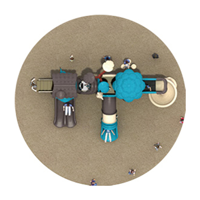 Outdoor Kindergarten Mini Tree House Slide Playground Equipment (HJ-10601)