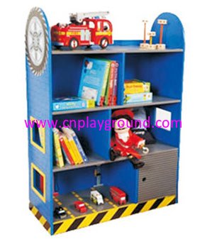 School Blue Children Wooden Books Storage Cabinet (HG-4102)