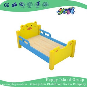 Yellow Bear Model Painting Wooden Toddler School Bed (HG-6502)