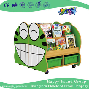 School Frog Modeling Children Wooden Books Shelf (HG-6009)