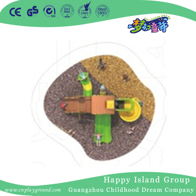 Oudoor Small Wooden Playhouse Playground For School (1908303)