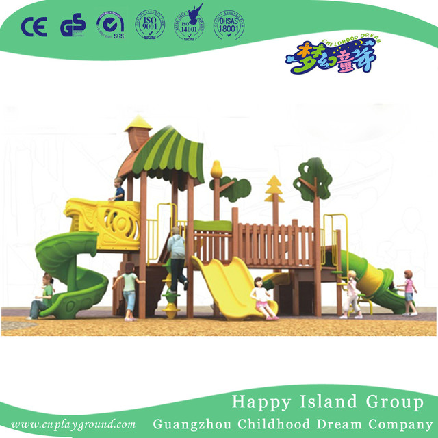 Outdoor Tree Wooden Playhouse Playground For Sale (1908201)