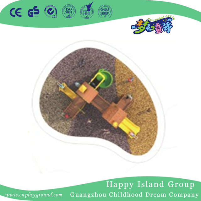 Outdoor Children Wooden Playhouse Playground Equipment (1908101)