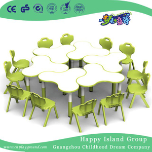 Kindergarten Wooden Children Clover Model Table (HG-4801)