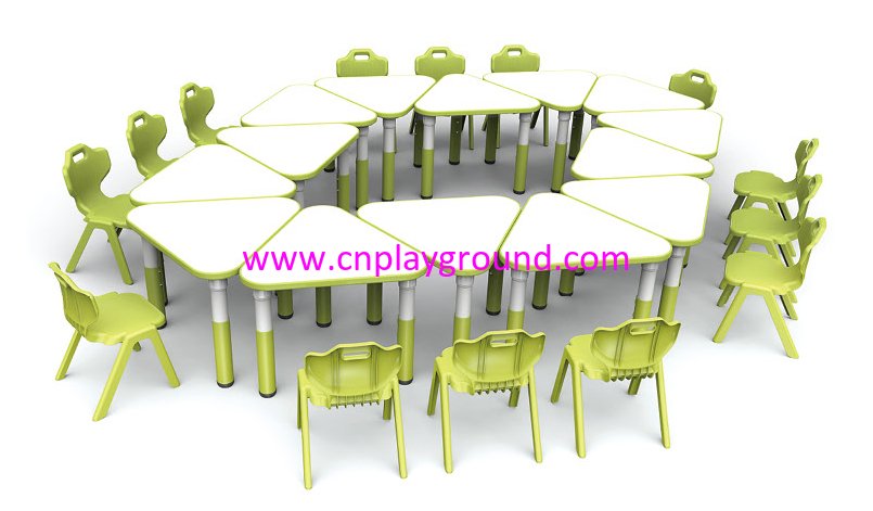 School Wooden Triangle Model Table for Toddler (HG-4802)