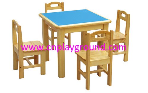 School Children Wooden Fireproof Square Table (HG-4002)