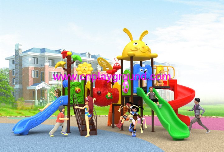 2018 New Outdoor Cartoon Animal Roof Children Playground Equipment for Sale (H17-B5)