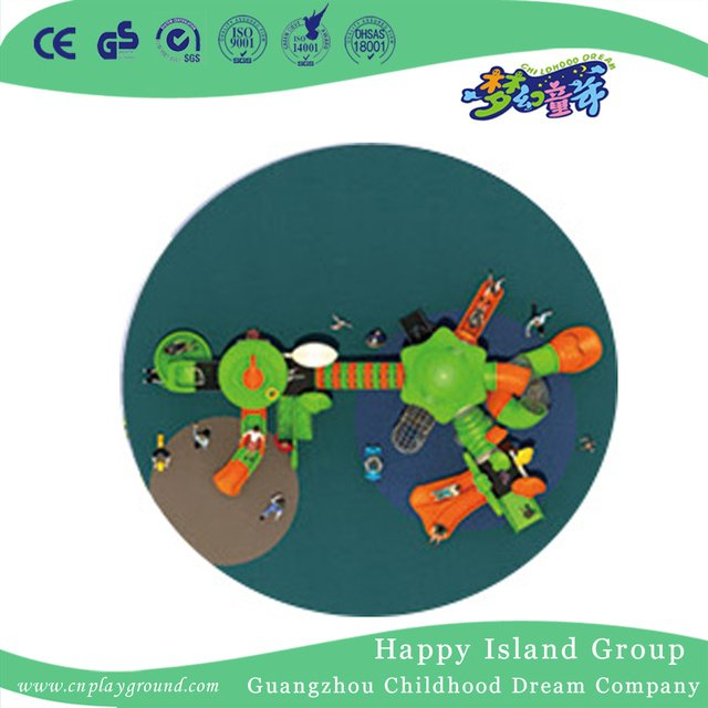 New Outdoor Green Roof Outer Space Galvanized Steel Playground for Children (HG-9601)