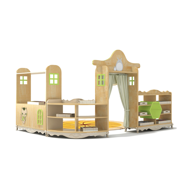 School Furniture Children Wooden Cartoon Cabinet Unit (HJ-4801)