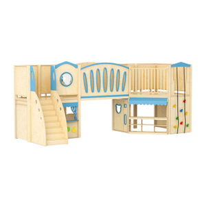 Kindergarten Indoor Wooden Playground for Kids Role Play (HJ-1801)