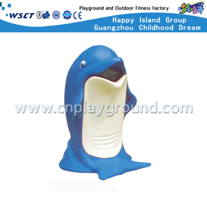 Outdoor Cartoon Animal Dolphin Trash Can For Park Equipment (M11-14201)