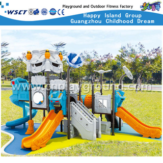 Cheap Multi-Slide Robot Galvanized Steel Playground for Children (HA-06701) 