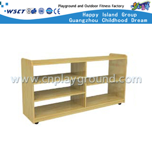 Kindergarten Furniture Equipment Wooden Made Kids Book Cabinet (M11-08607)