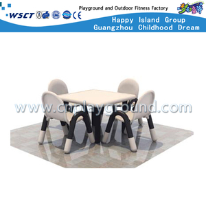 High Quality Children Plastic Gray Square Table Furniture (M11-07606)