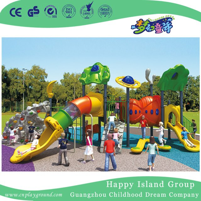 Outdoor Large Sea Breeze Galvanized Steel Playground with Children Climbing Set (HG-10101)