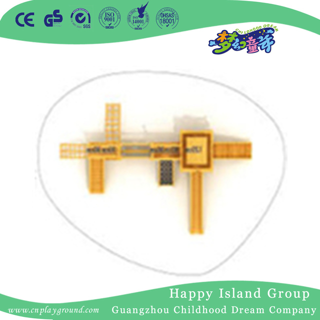 School Outdoor Wooden Toddler Combination Slide Playground (HF-17002)