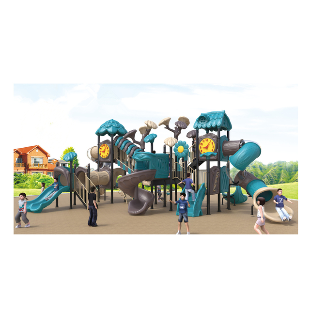 Outdoor Kindergarten Mini Tree House Slide Playground Equipment (HJ-10601)