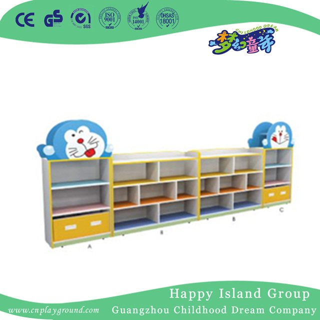 Primary School Large Kids Toy Wooden Train Storage combination Furniture (M11-08403)