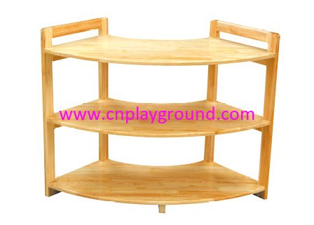 School Wooden Made Curved Cabinet Shelf (HG-4506) 
