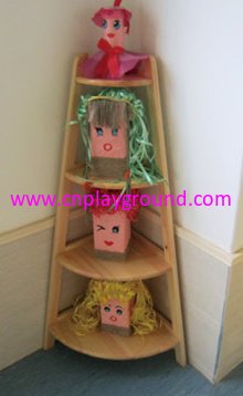 School Children Wooden Toys Display Shelf (HG-4112)