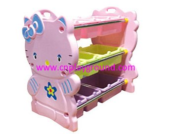 Kindergarten Cartoon Hello Kitty Corner Storage Shelf (7102) 
