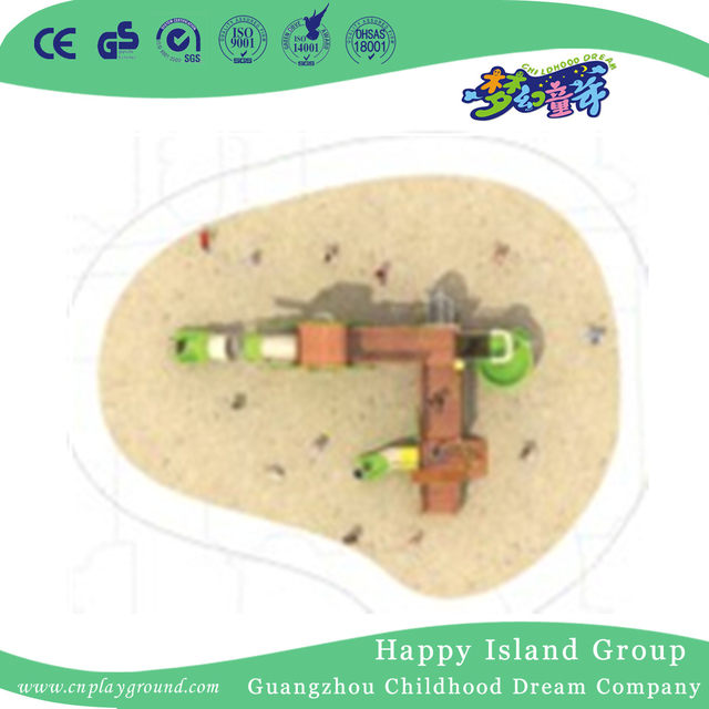 Outdoor Plant Cactus Shape Wooden Playground Equipment (1907902)