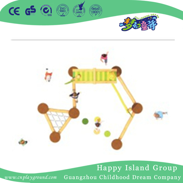 Outdoor Small Simple Wooden Playground For Children (1907602)