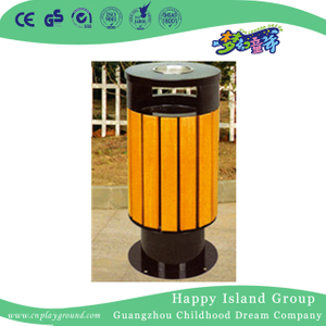 Community Round Wooden Trash Can For Sale (HHK-15007)