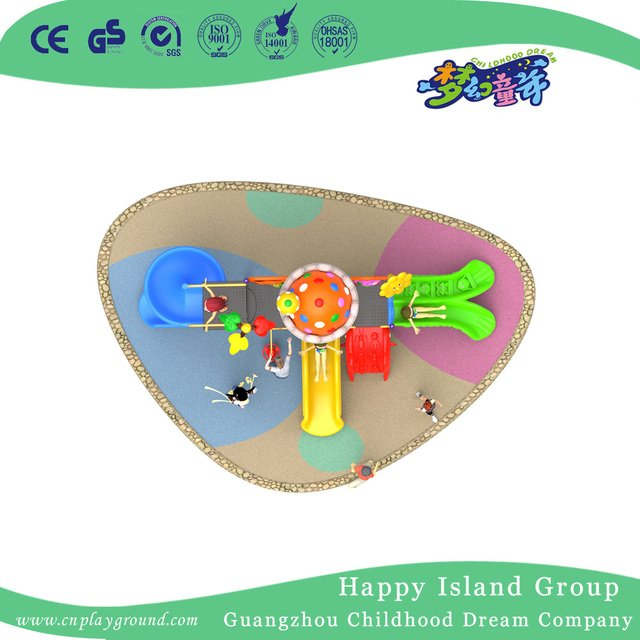 New Outdoor Yellow Mushroom Roof Children Playground Equipment with sunflower (H17-B2)