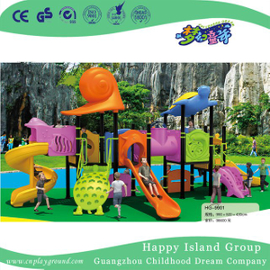 Cartoon Animal Children Galvanized Steel Playground with Turtle (HG-9901)