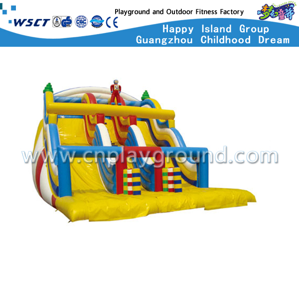Outdoor Colorful Children Play Inflatable Slide for Backyard