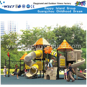 Outdoor Large Scaled High Tube Spiral Children Slide Castle Galvanized Steel Playground(HA-07801)