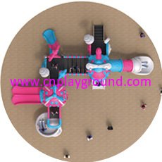 Outdoor New Design Airship Galvanized Steel Playground for Children Role Play (HG-10502)