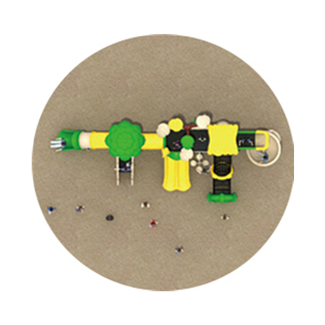 Outdoor Children Tree House Slide Playground with Chicken Decoration (HJ-12502)