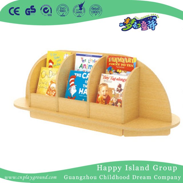 School Children Maple Wood Grain Styling Books Shelf (HG-4703)