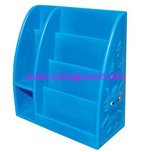 School Blue Plastic Kids Book Shelf (HG-7115)