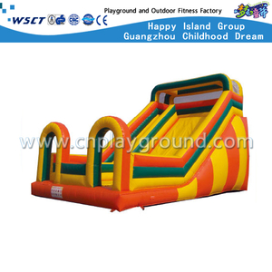 Outdoor Three-Color Simple Inflatable Slide For Toddler Play (HD-9503)