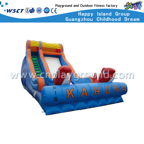 For School and Mall Yellow Car Inflatable Bouncy Slide (HD-9405)