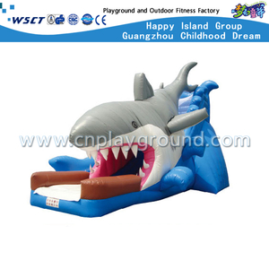 Outdoor Shark Design Inflatable Slide for Children Adventure (HD-9502)