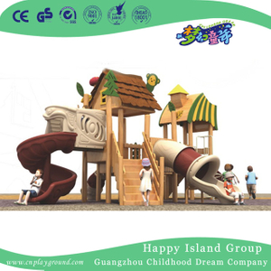 Outdoor Wooden Playhouse Playground For Children Play (1907201)
