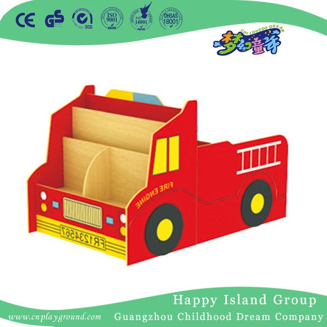 School Wooden Car Model Kids Books Shelf (HG-6011)