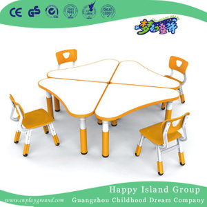 Kindergarten Children Wood Arrow Model Table for Sale (HG-4906)