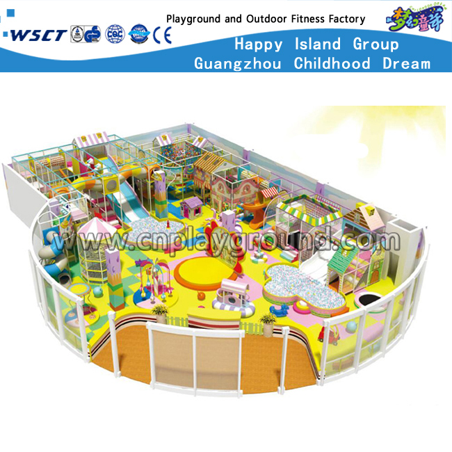 Popular Indoor Small Pirate Ship With Slide Soft Playground (HD-9002)