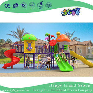  New Design Outdoor Small Children Mushroom House Playground Equipment with Smile Flower (H17-A5)