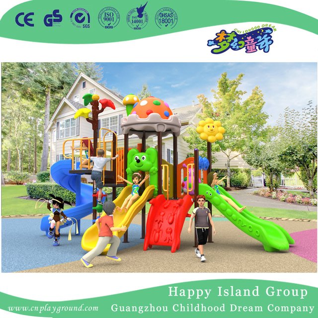 New Outdoor Cartoon Animal Roof Children Playground Equipment with Bee and Flower (H17-B6)