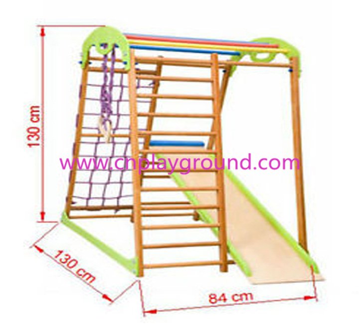 Mini Kids Climbing Play Structures Playground Equipment with Slide