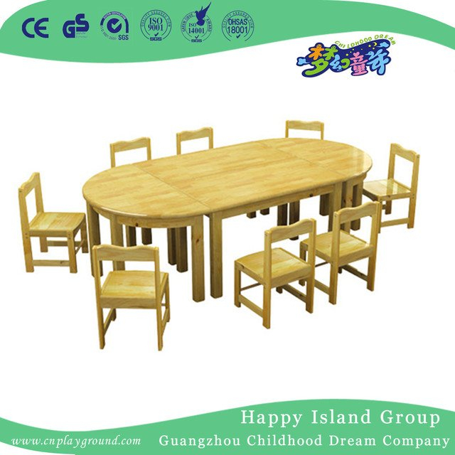 School Rustic Wooden Square Table for Children (HG-3805)